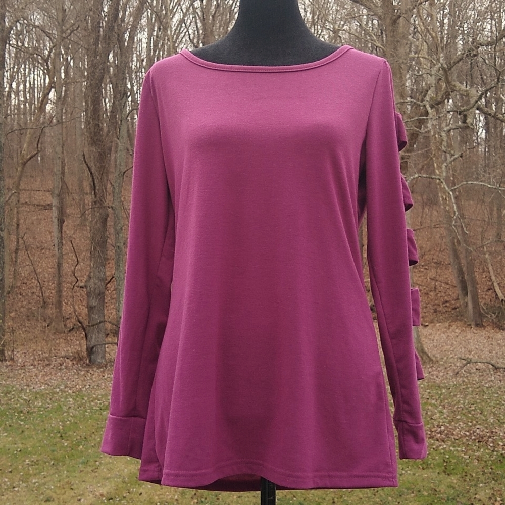 Beautiful Magenta long-sleeve shirt Size Medium